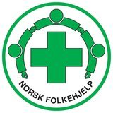 Norsk Folkehjelp Sanitet Haukeland logo