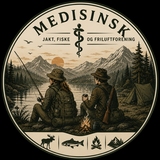 Medisinsk jakt, fiske og friluftsforening (MJF) logo