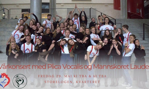 Vårkonsert med Mannskoret Laudes og studinekoret Plica Vocalis