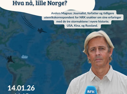 Foredrag med tidligere utenrikskorrespondent Anders Magnus